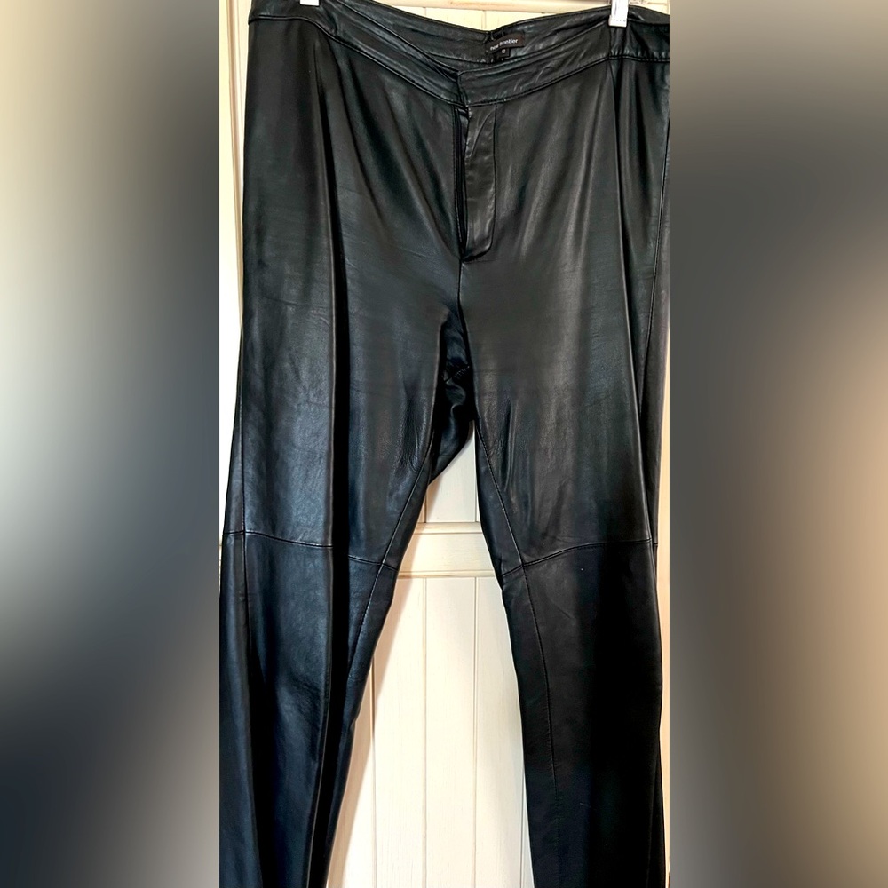 Women’s Soft Black Leather Pants